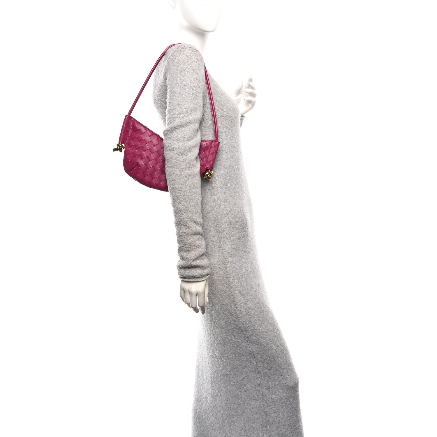 Bottega Veneta Nappa Intrecciato Mini Solstice Shoulder Bag Cinnabar 2 of 9