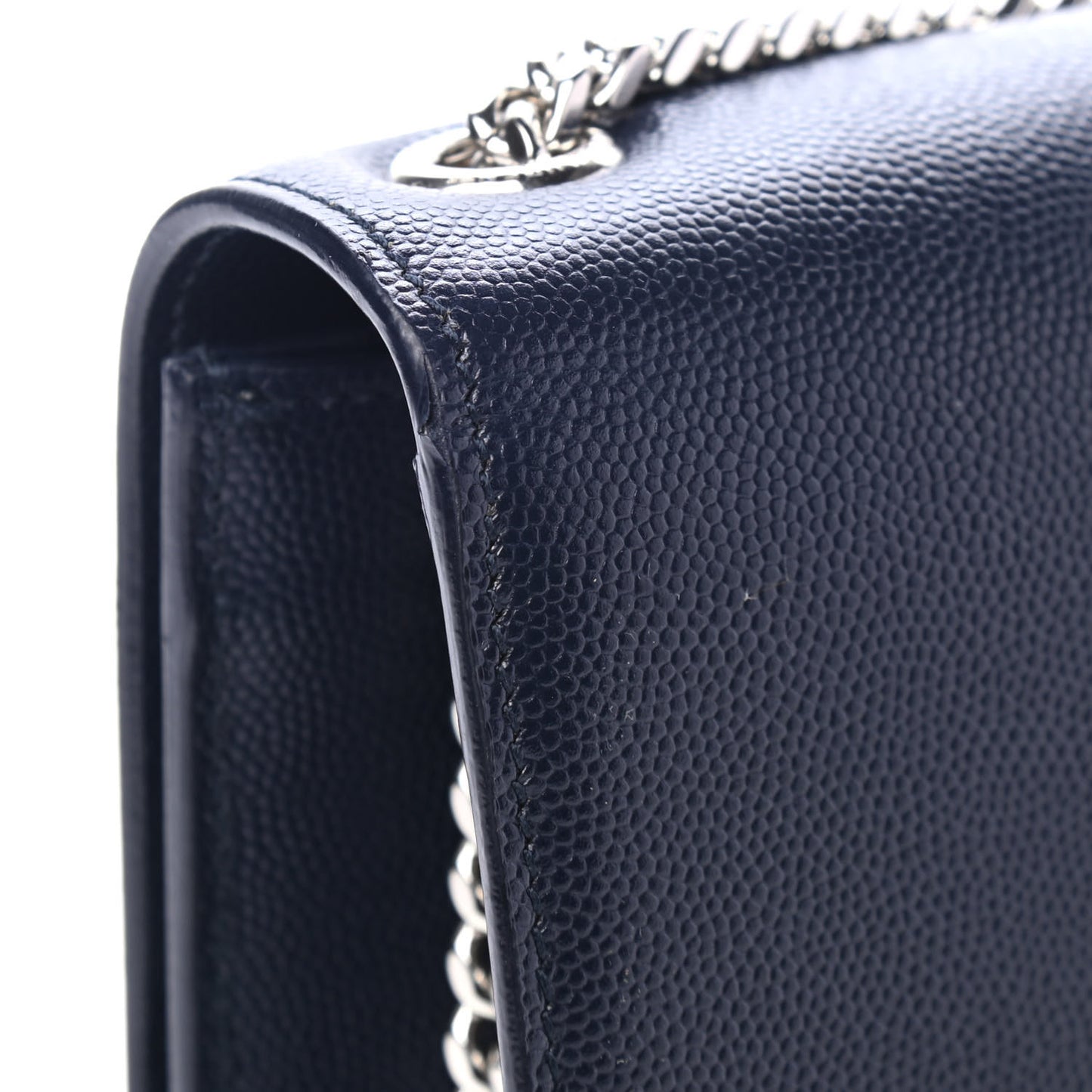 Grain De Poudre Medium Classic Monogram Kate Satchel Deep Marine