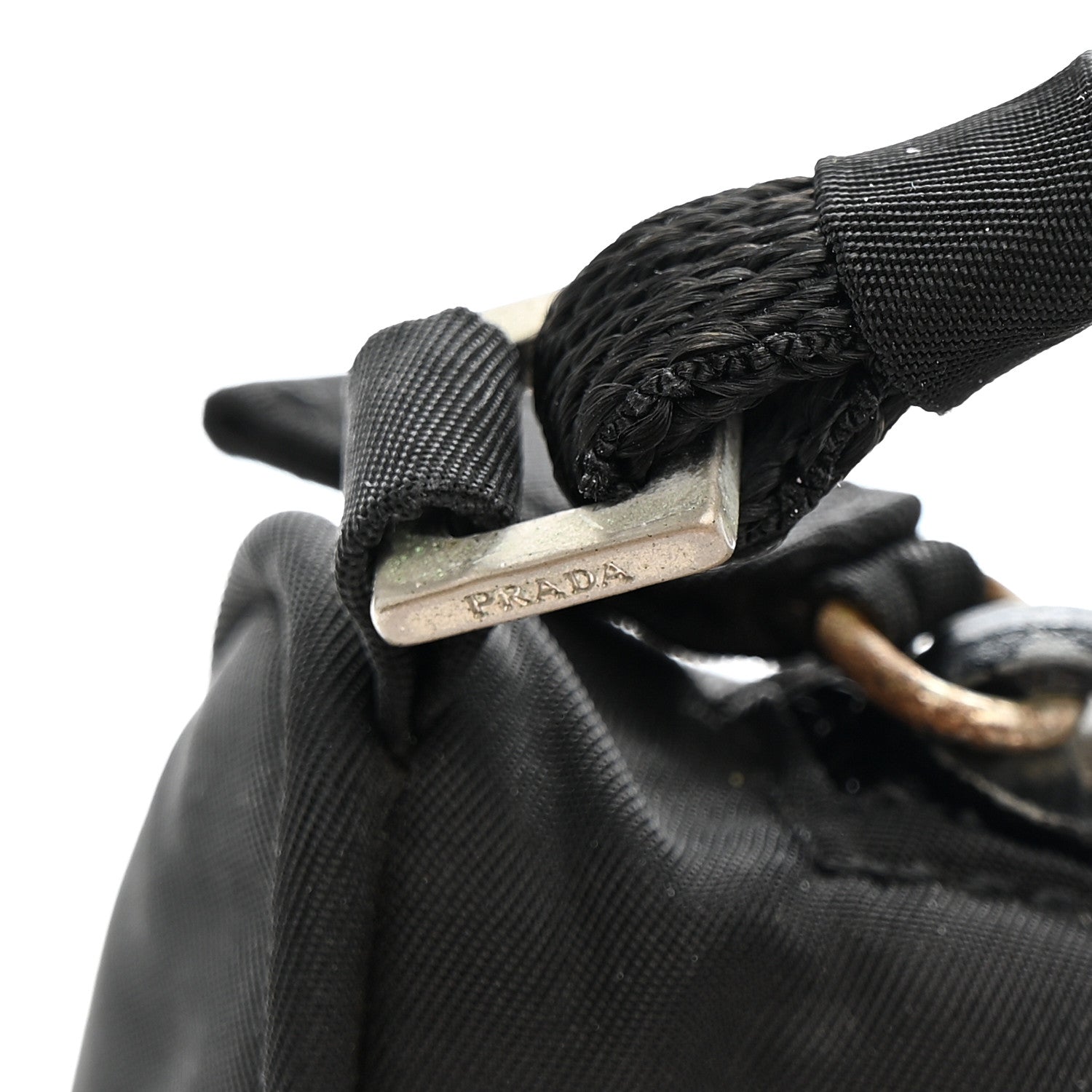 Prada Tessuto Nylon Pochette Bag Black 15 of 15