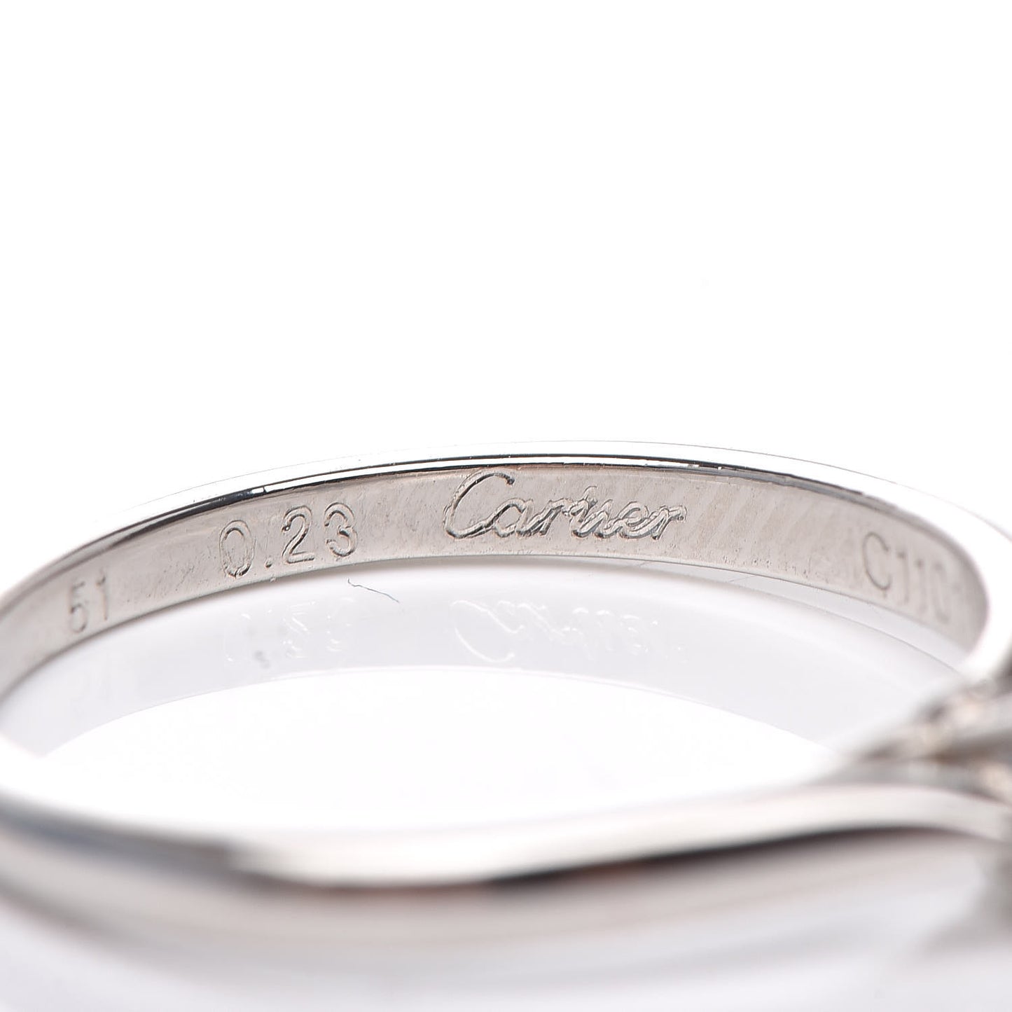 Platinum Diamond .23ct 1895 Solitaire Ring 51 5.75