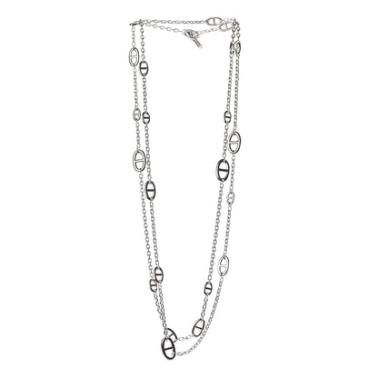 Hermes Sterling Silver Farandole Necklace 160 3 of 4
