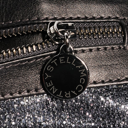 Stella McCartney Metallic Glitter Fold Over Falabella Clutch Silver 8 of 8