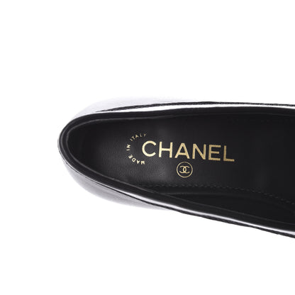 Chanel Calfskin CC Chain Mocassin Loafers 37.5 Black 7 of 9