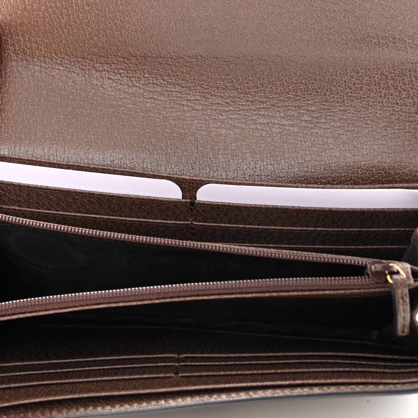 GG Supreme Monogram Web Ophidia Continental Wallet Brown