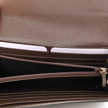 Gucci GG Supreme Monogram Web Ophidia Continental Wallet Brown 5 of 9