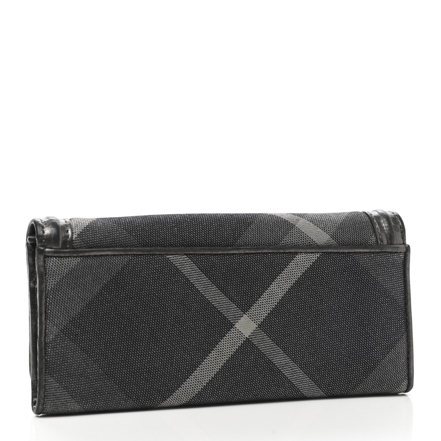 Burberry Shimmer Check Continental Wallet Pewter 3 of 7