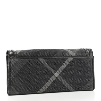 Burberry Shimmer Check Continental Wallet Pewter 3 of 7