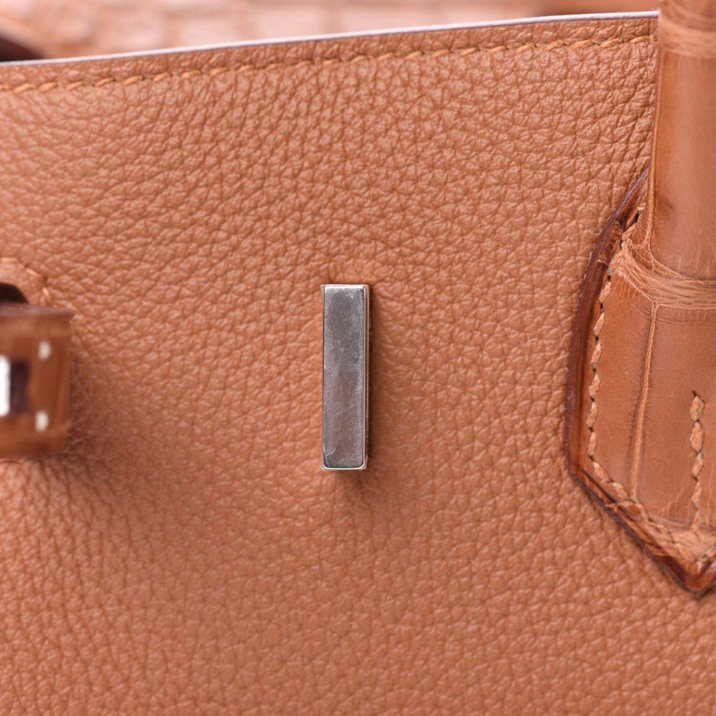 Togo Matte Alligator Birkin Touch 25 Gold