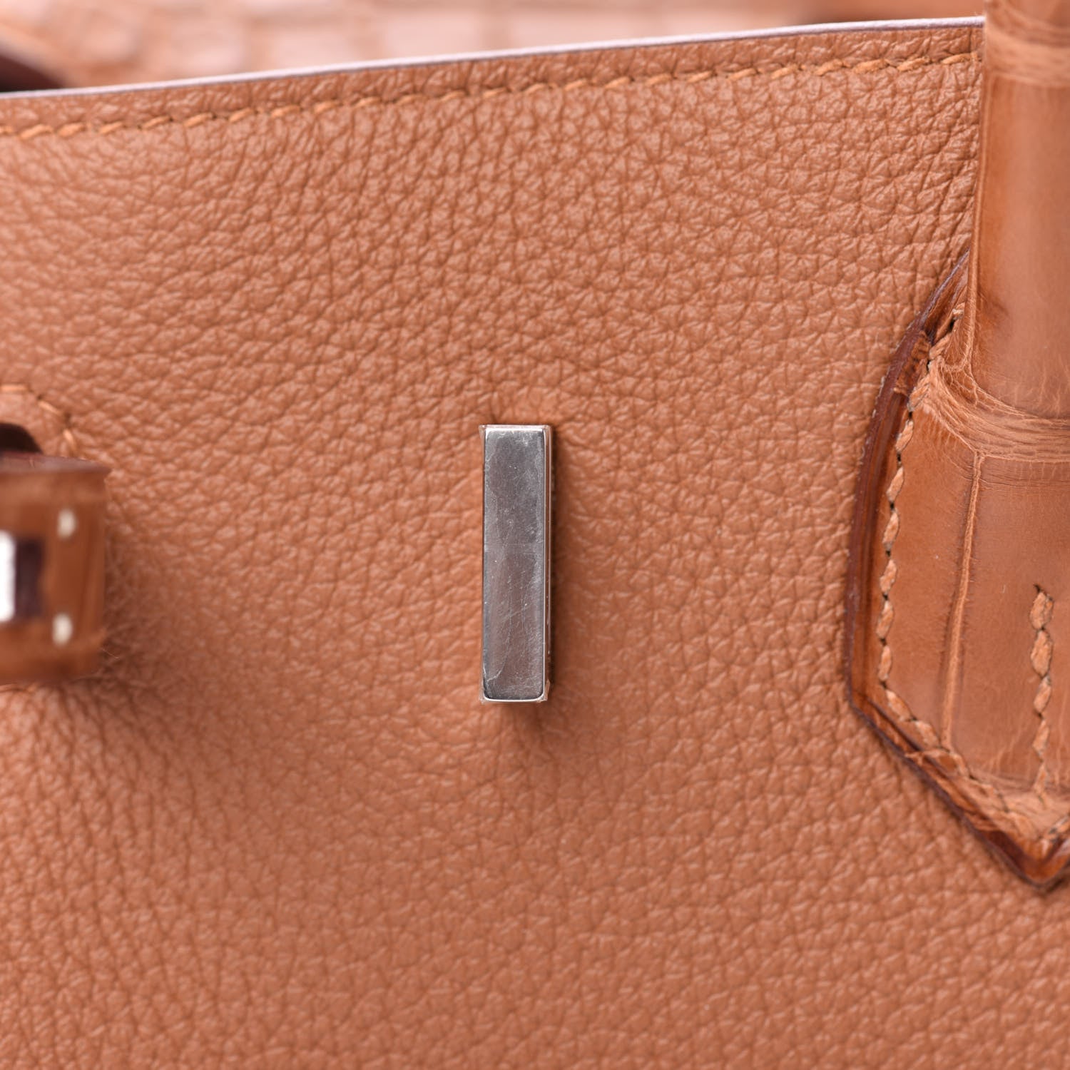 Hermes Togo Matte Alligator Birkin Touch 25 Gold 26 of 34