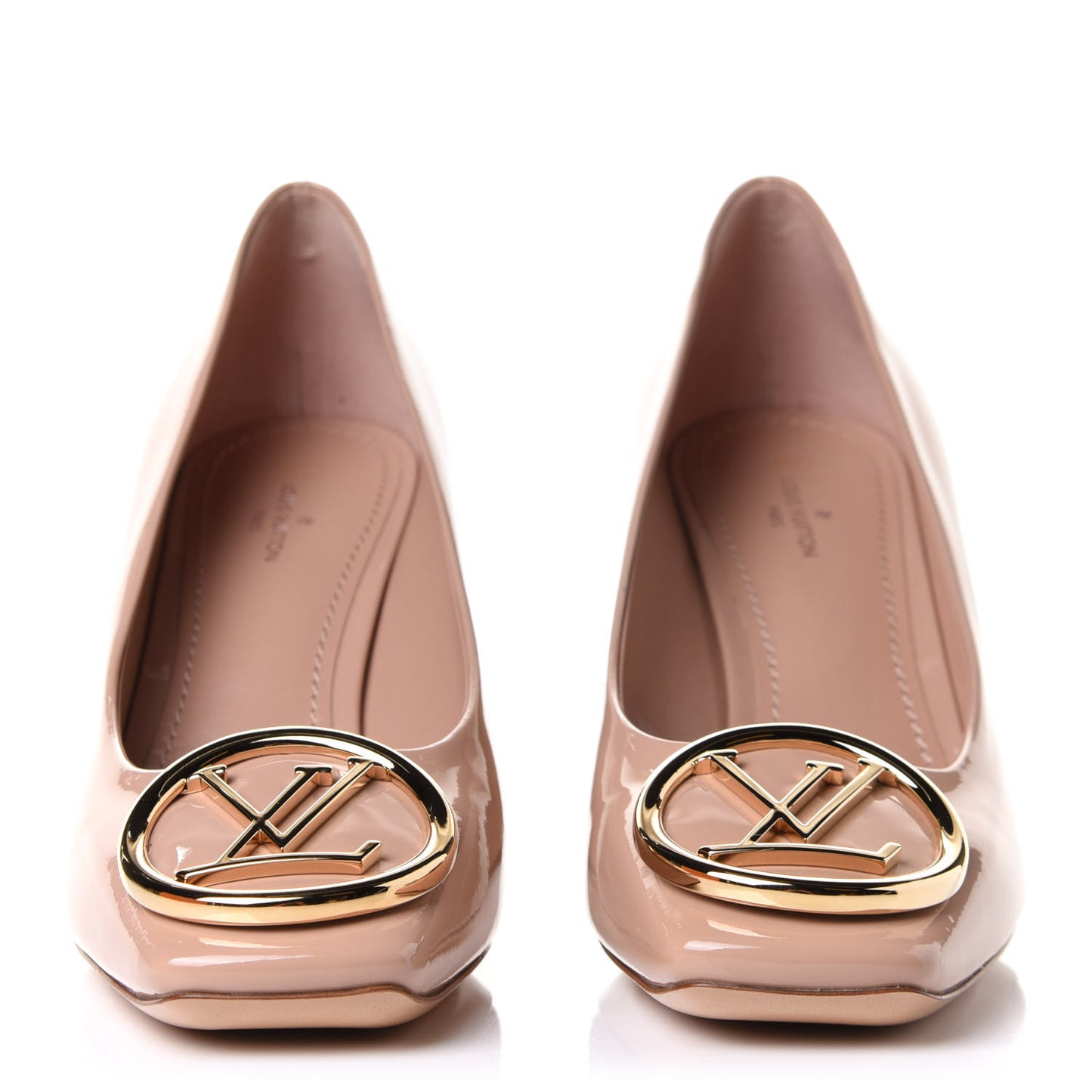 Patent Calfskin Madeleine Pumps 38.5 Blush