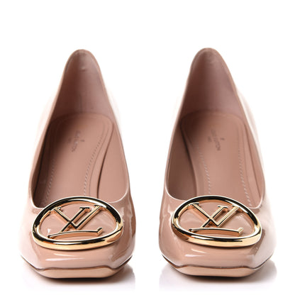 Louis Vuitton Patent Calfskin Madeleine Pumps 38.5 Blush 2 of 11