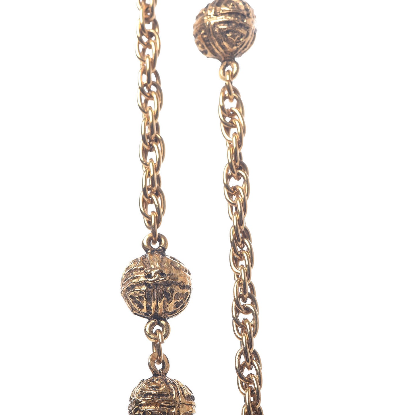 CC Long Chain Necklace Gold