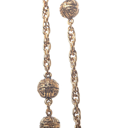 Chanel CC Long Chain Necklace Gold 8 of 8