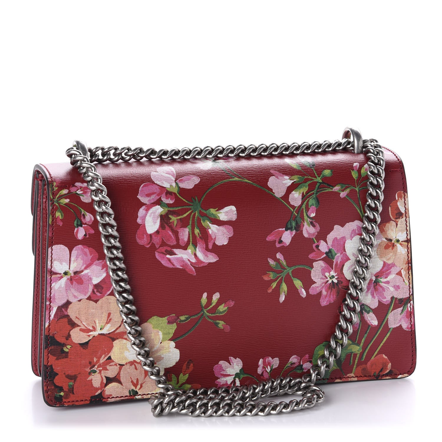 Gucci Calfskin Blooms Print Small Dionysus Shoulder Bag Romantic Cherry Multicolor 3 of 11