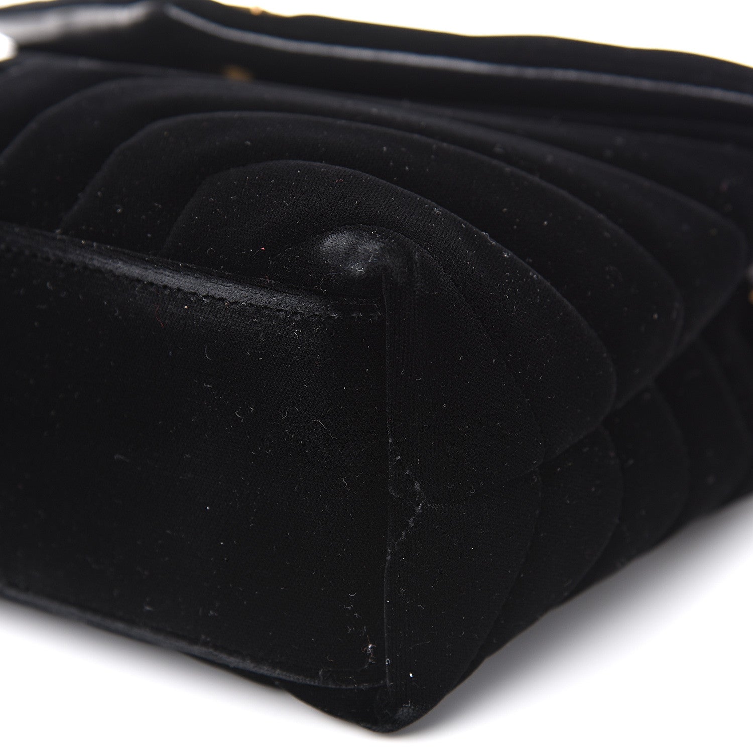 Saint Laurent Velvet Y Quilted Monogram Small Loulou Chain Satchel Black 8 of 9
