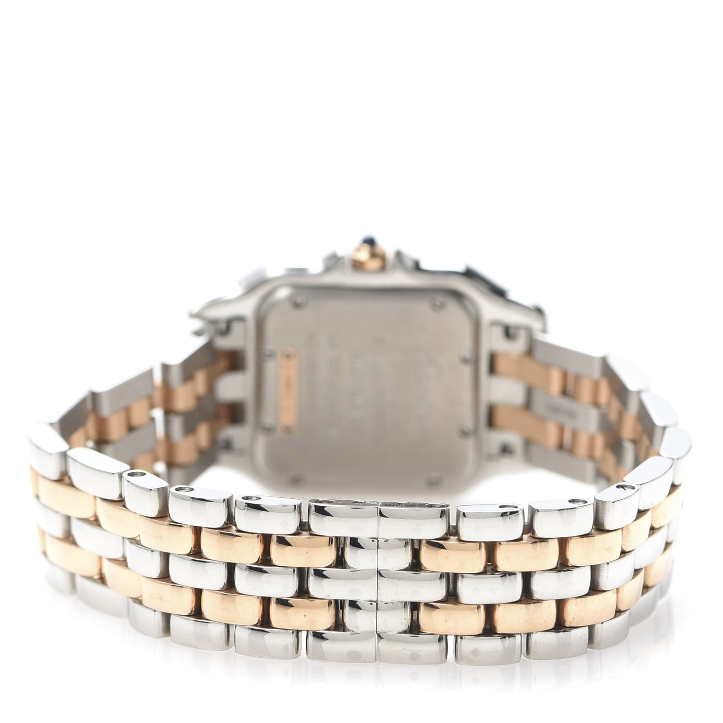 Stainless Steel 18K Pink Gold Diamond 27mm Panthere Quartz Watch