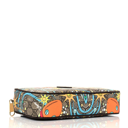 Gucci X DISNEY GG Supreme Monogram Donald Duck Small Belt Bag Beige Multicolor New Acero 4 of 13