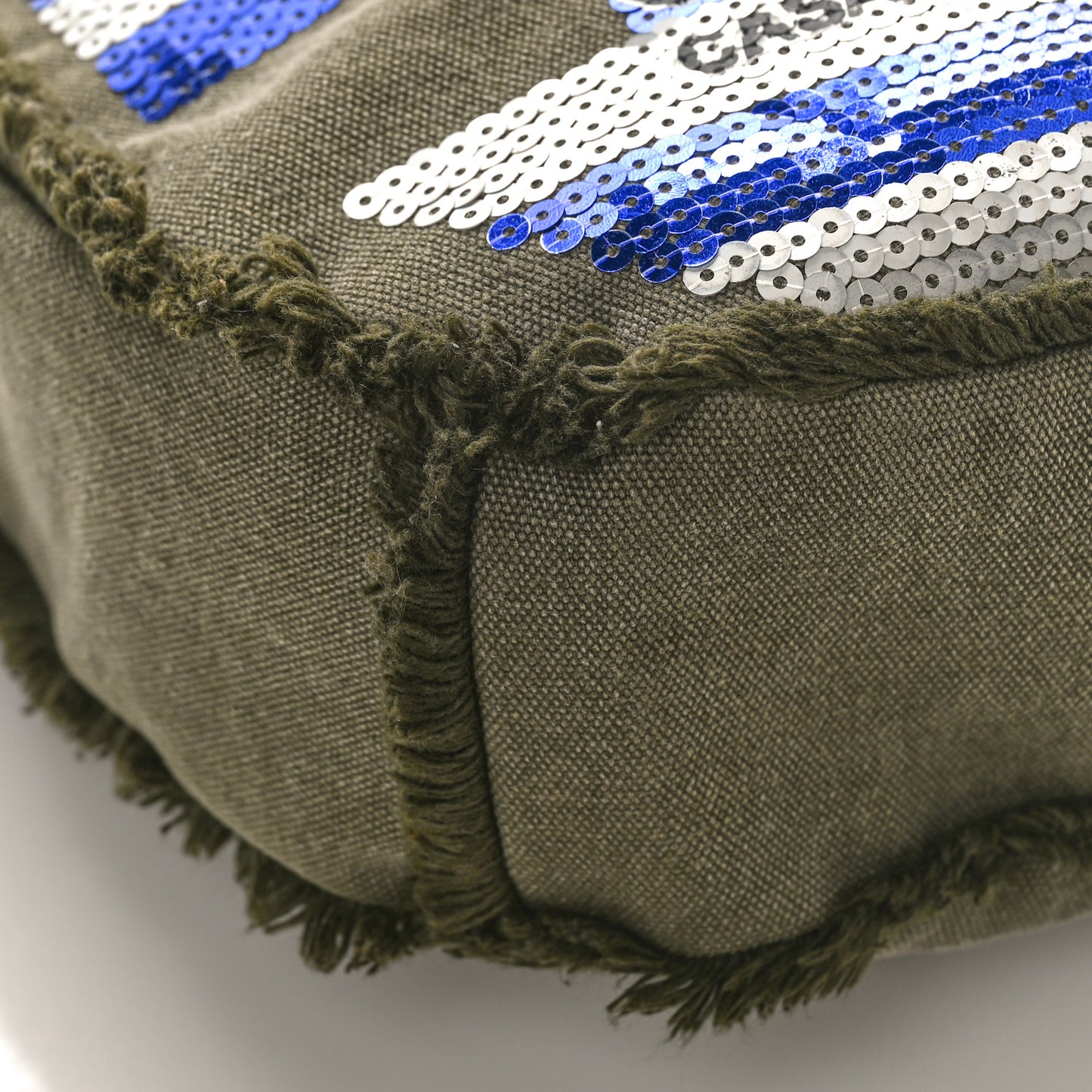 Canvas Sequins Cubano Trip Hobo Khaki