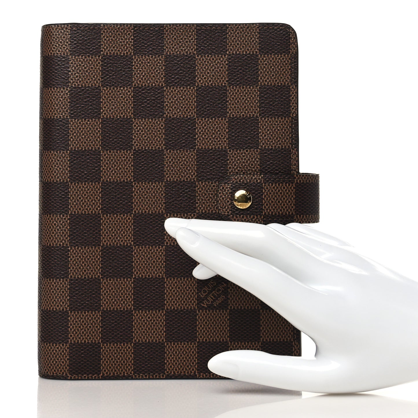 Damier Ebene Medium Ring Agenda Cover