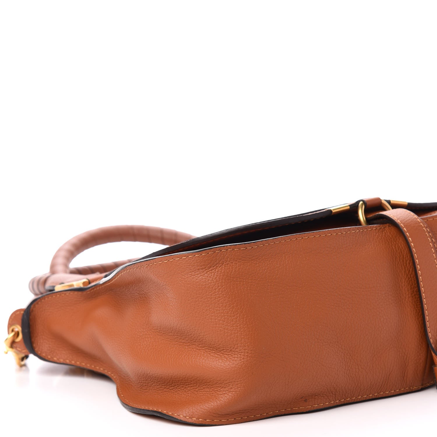 Chloe Calfskin Medium Marcie Satchel Tan 9 of 12