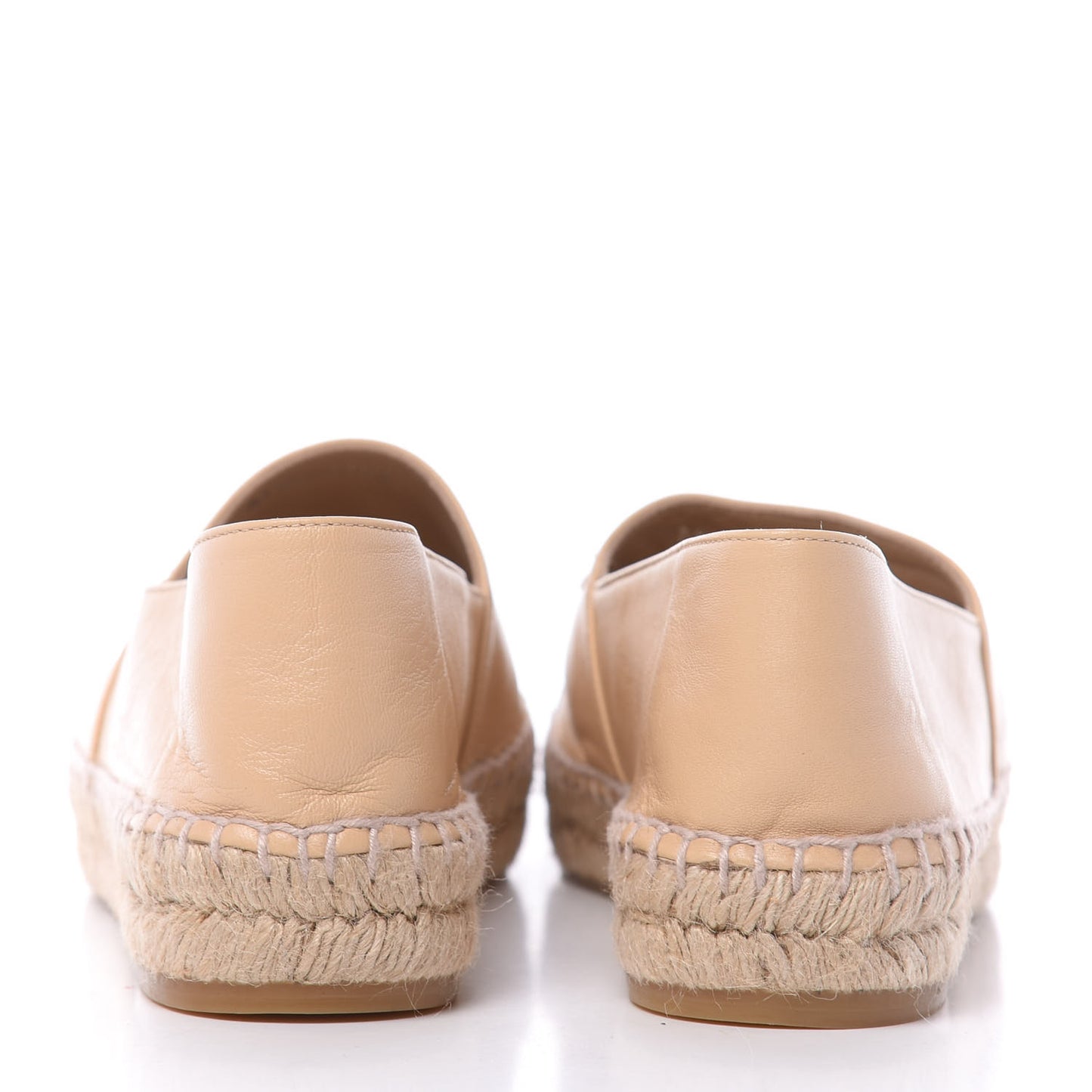 Lambskin CC Espadrilles 38 Beige Black