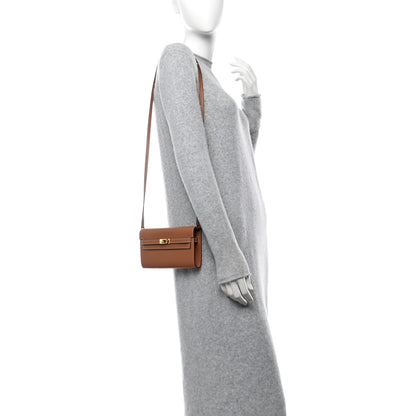 Hermes Evercolor Kelly Wallet To Go Gold 2 of 14