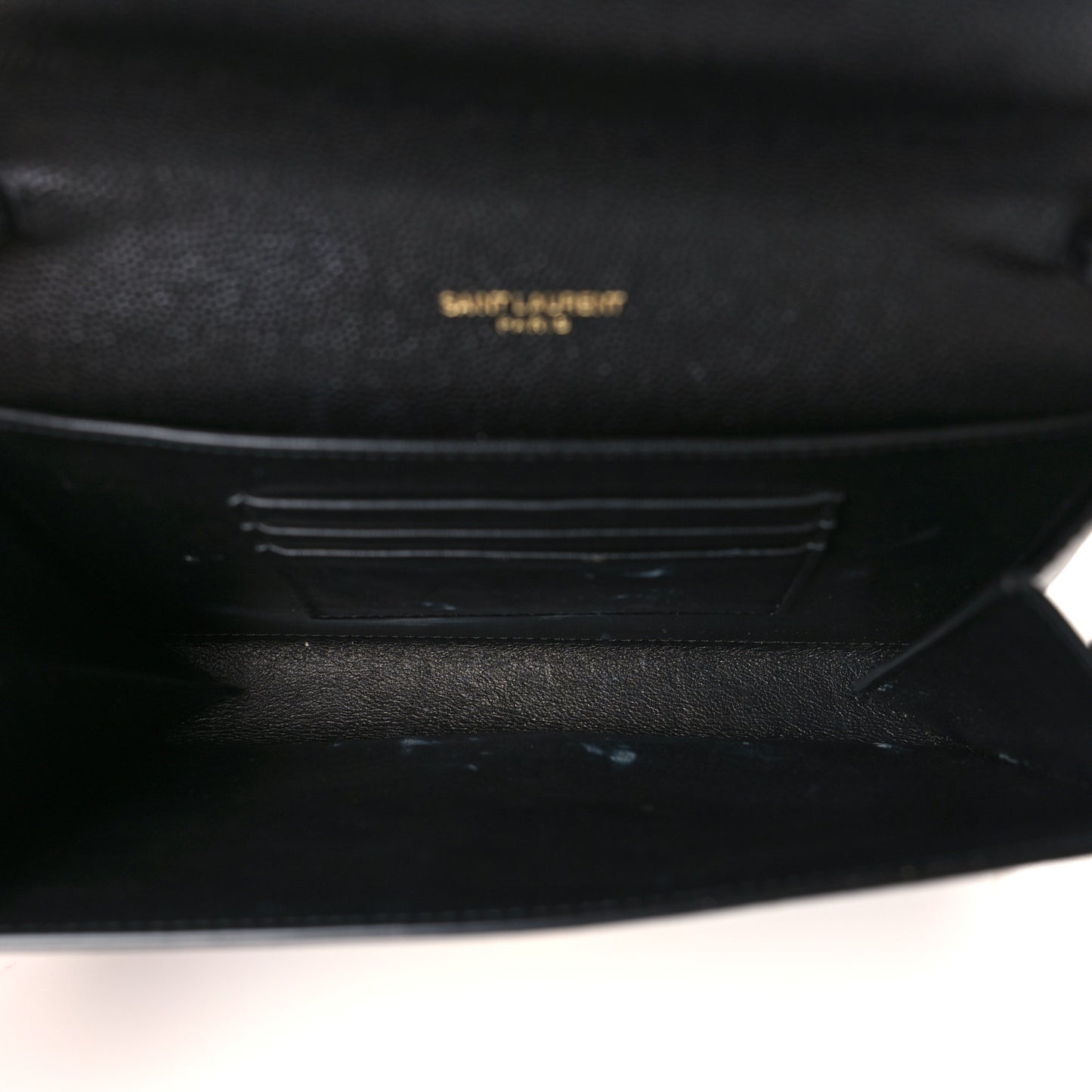 Grain De Poudre Monogram Cassandra Chain Wallet Black