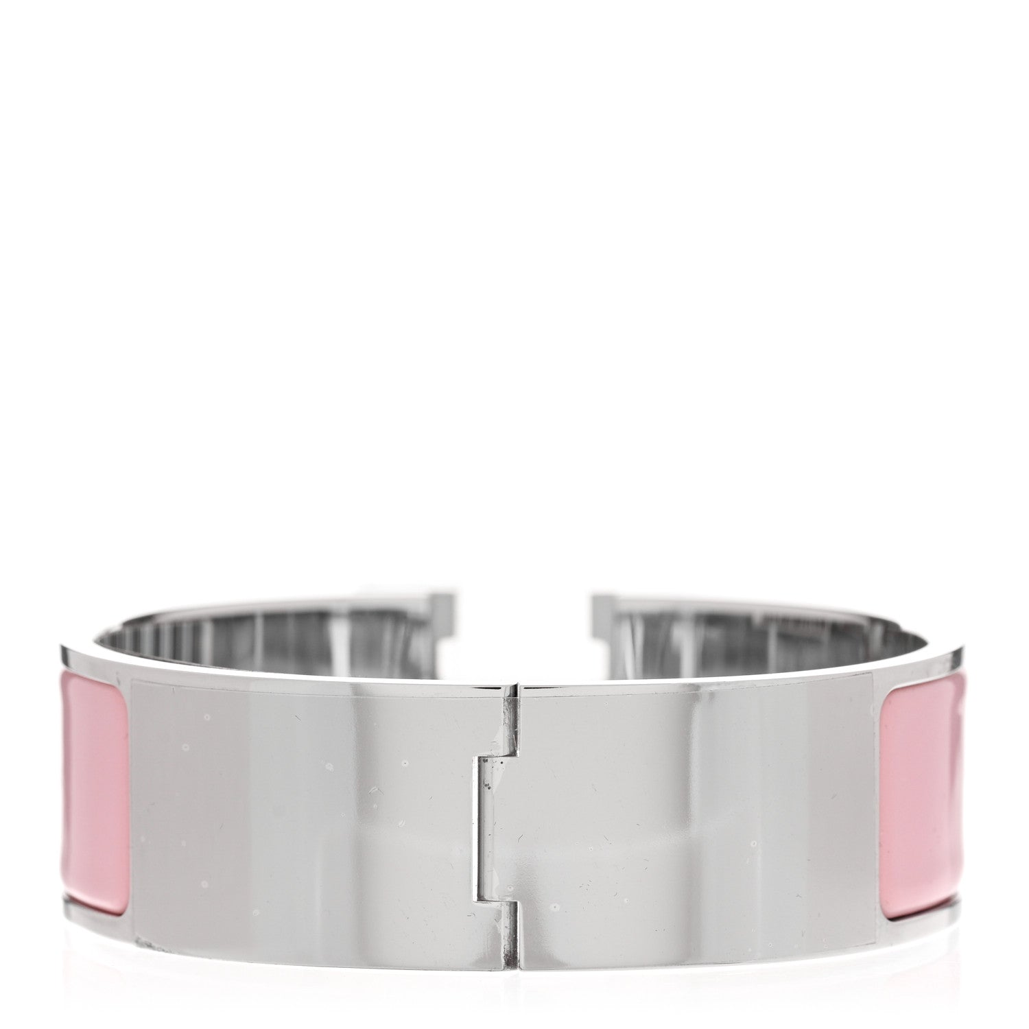 Hermes Enamel Wide Clic Clac H Bracelet GM Rose Delirium 3 of 5