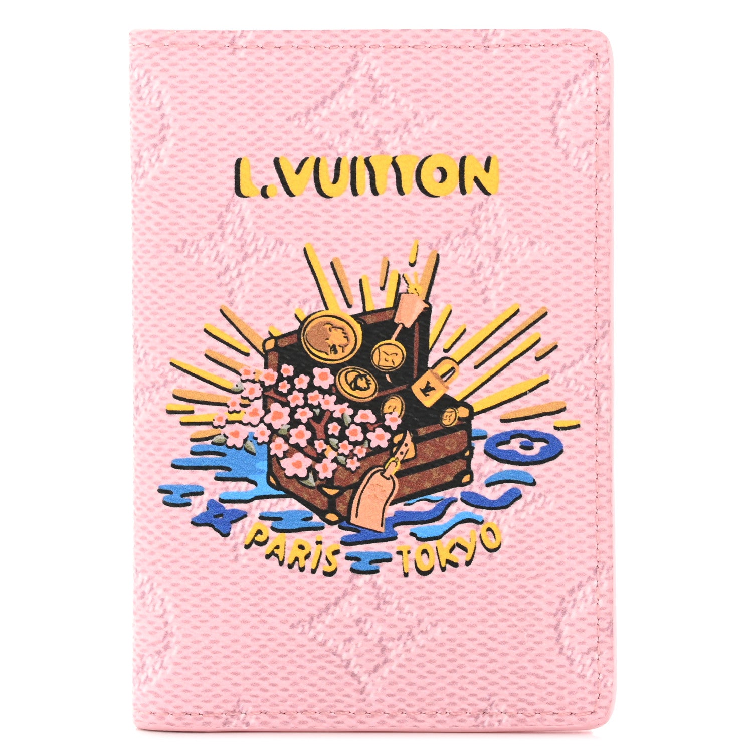 Louis Vuitton Monogram Paris Tokyo Pocket Organizer Pink 1 of 7