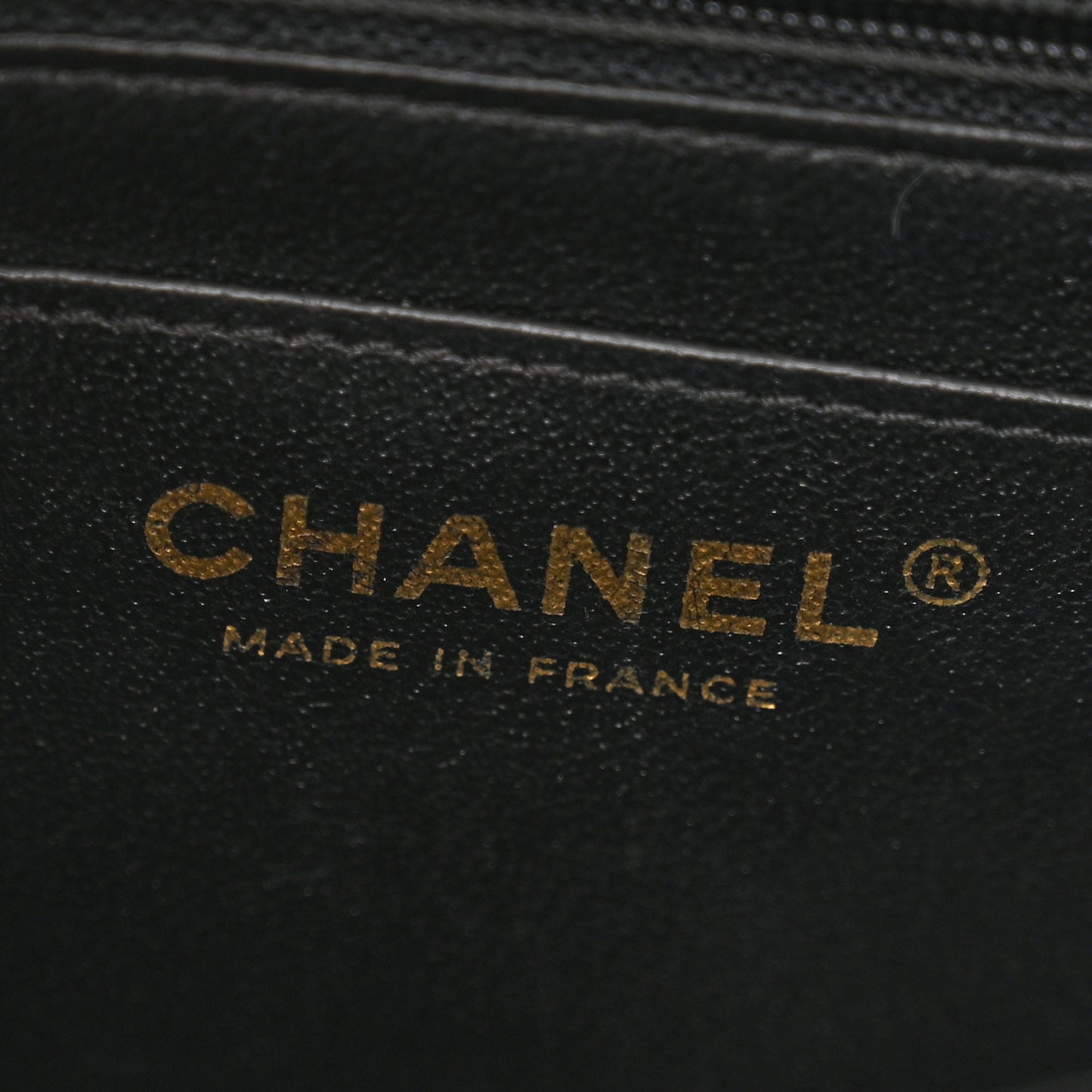 Lambskin Chevron Quilted Mini Square Flap Black