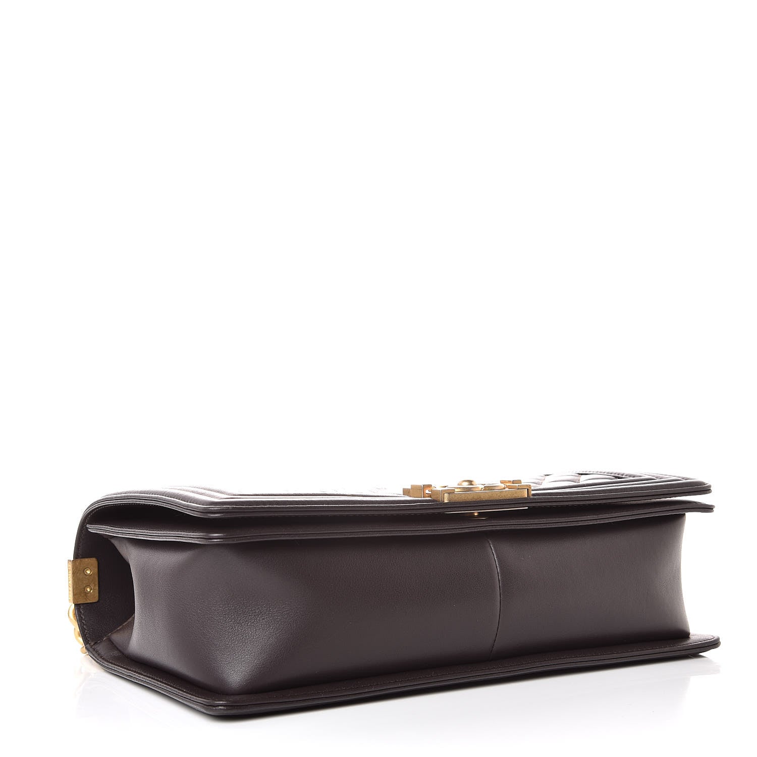 Chanel Calfskin Quilted New Medium Boy Flap Dark Brown 4 of 10