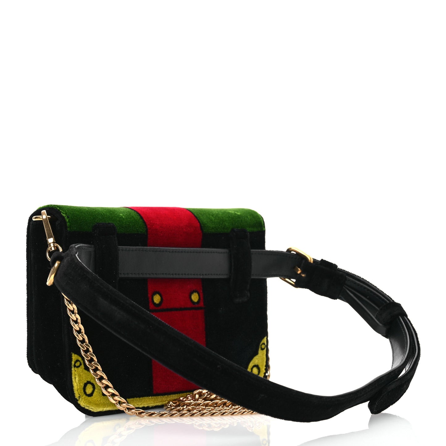 Velvet Cahier Belt Bag Black