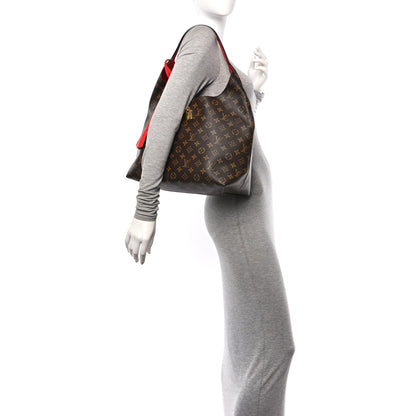 Louis Vuitton Monogram Flower Hobo Coquelicot 2 of 9