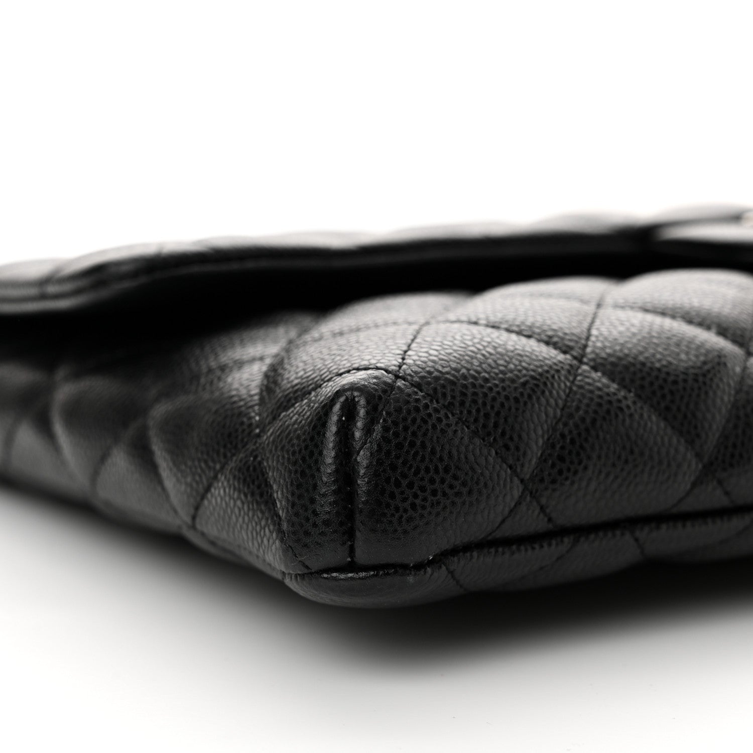 Chanel Caviar Quilted Flap Clutch Black 9 of 11