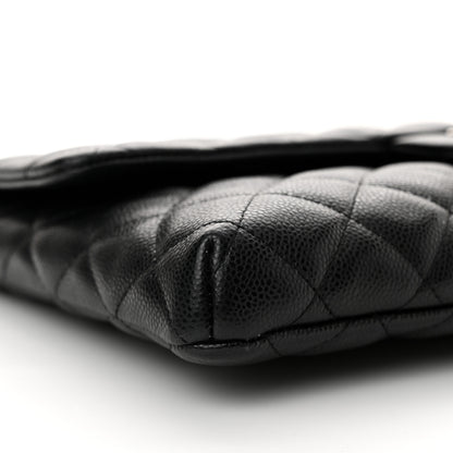 Chanel Caviar Quilted Flap Clutch Black 9 of 11