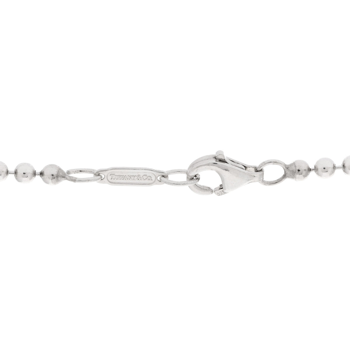 Tiffany Sterling Silver Atlas Dog Tag Necklace 5 of 6