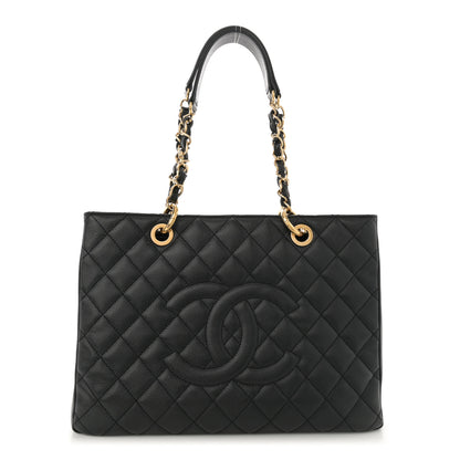 Chanel Caviar Quilted Grand Shopping Tote GST Black 1 of 10