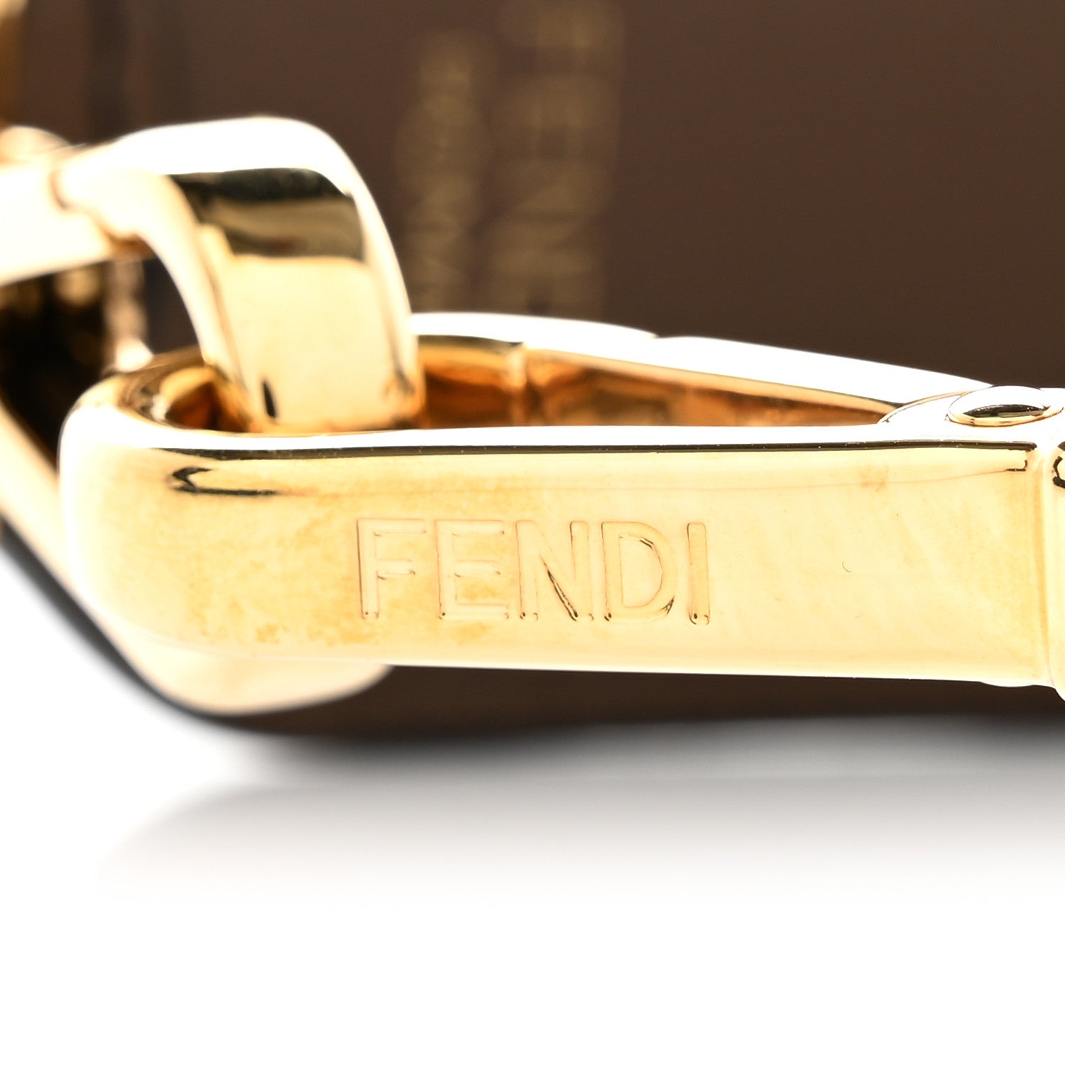 Fendi Calfskin FF 1974 Embossed Mini Strap You Maya Black 5 of 6