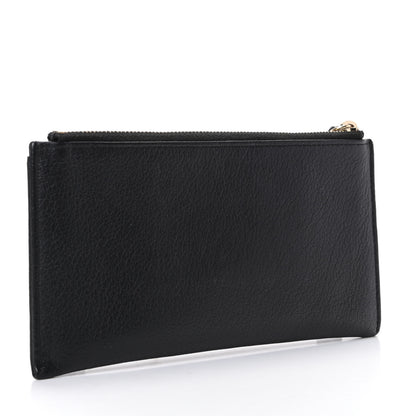 Chanel Goatskin Classic Zip Pouch Black 3 of 9