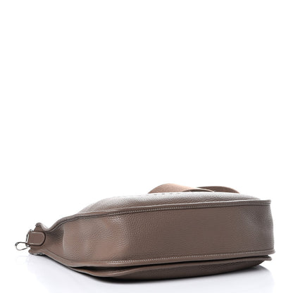Hermes Taurillon Clemence Evelyne III GM Etoupe 4 of 7