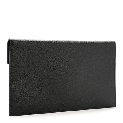 Saint Laurent Grain De Poudre Uptown Pouch Black 3 of 8