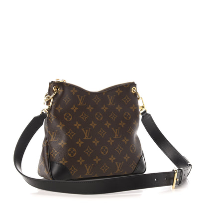 Louis Vuitton Monogram Odeon PM Black 3 of 10