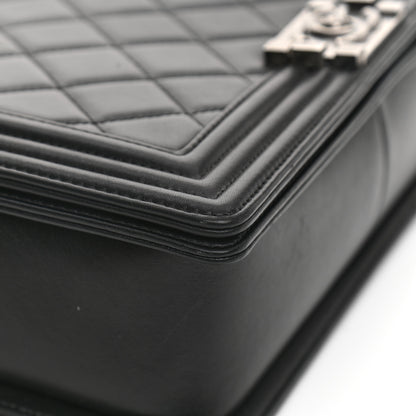 Chanel Lambskin Quilted New Medium Boy Flap Black 9 of 12