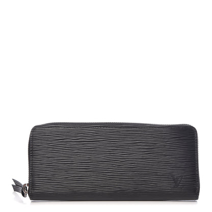 Louis Vuitton Epi Clemence Wallet Black 1 of 8