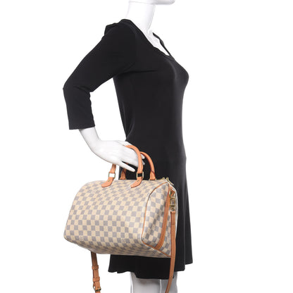 Louis Vuitton Damier Azur Speedy Bandouliere 30 3 of 11