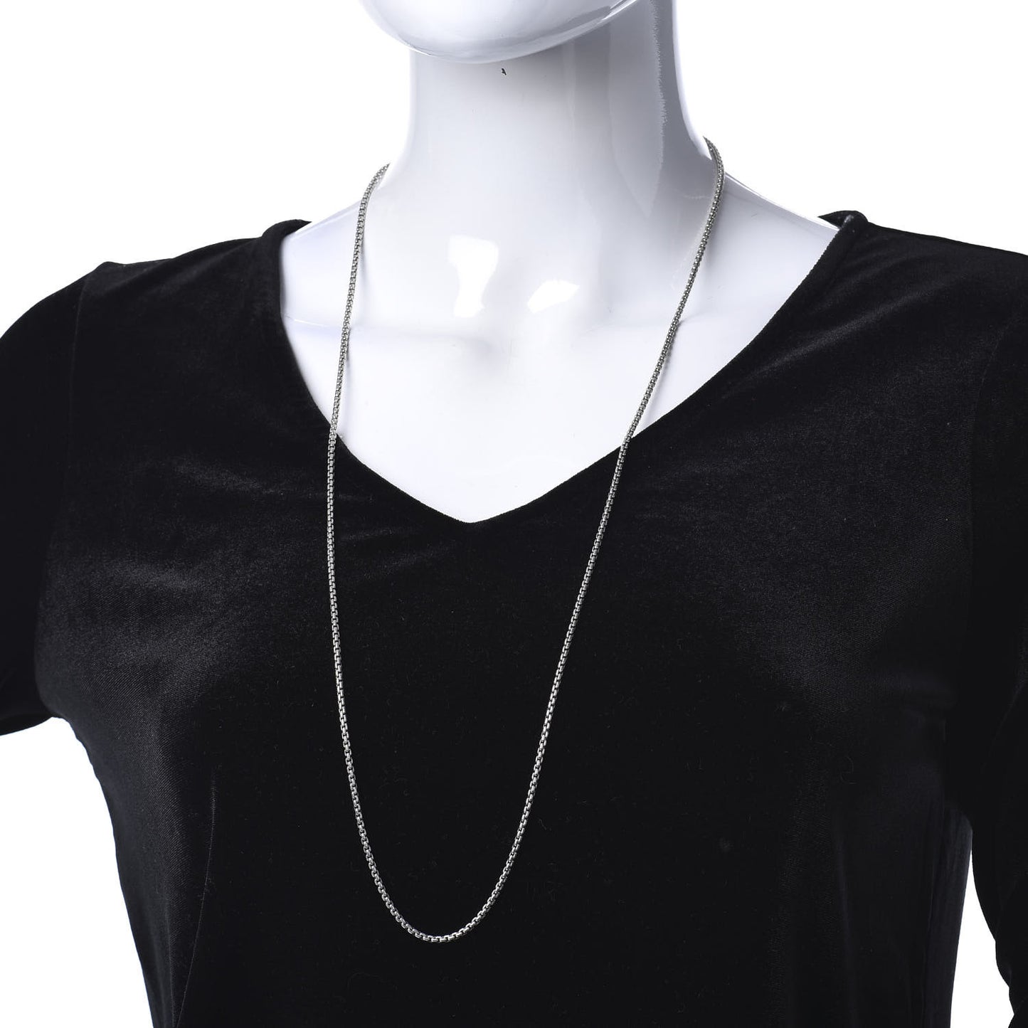 Sterling Silver 2.7mm Small Box Chain Slider Necklace