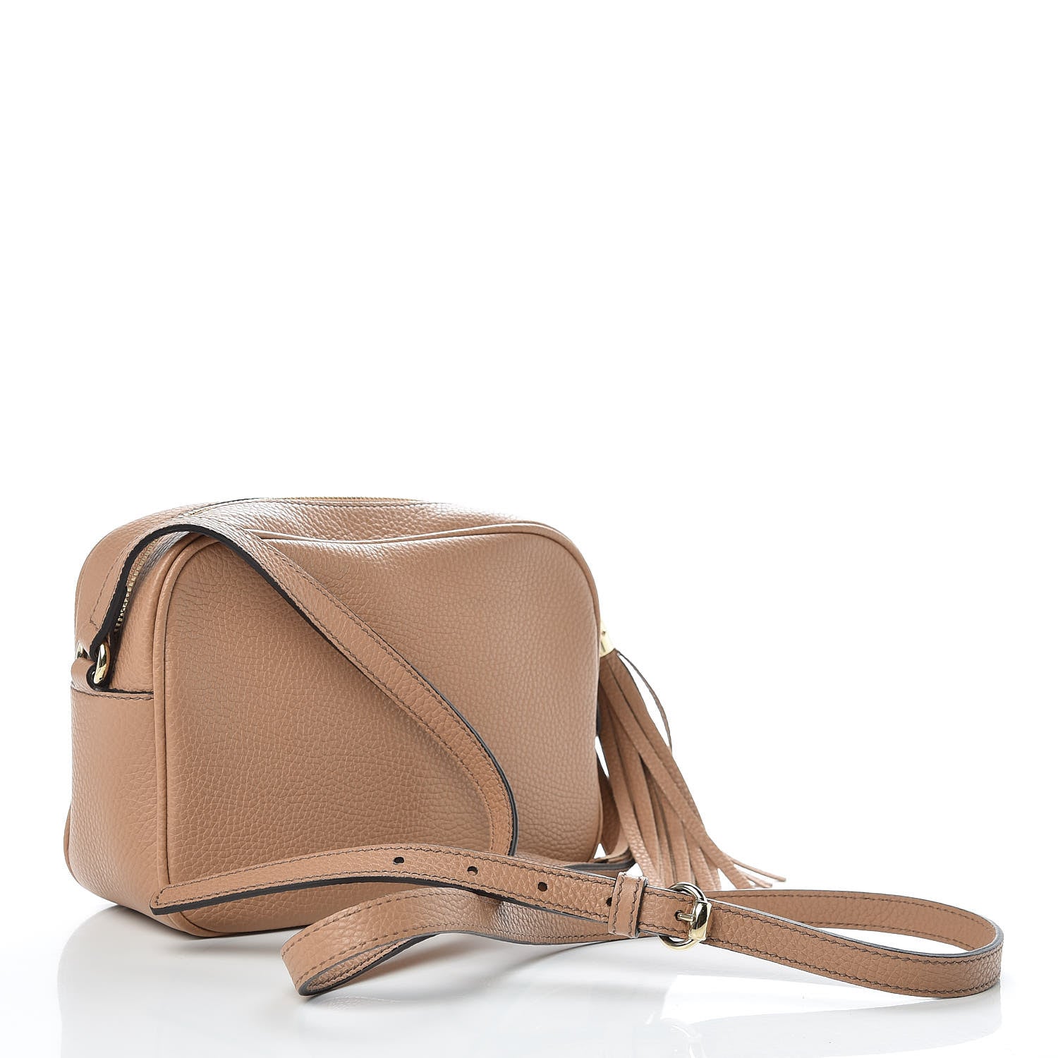 Gucci Pebbled Calfskin Small Soho Disco Bag Rose Beige 3 of 9