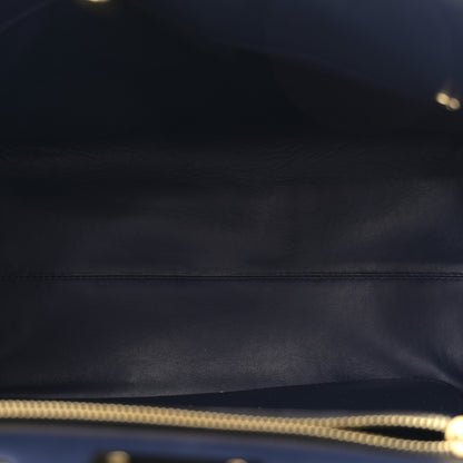 Salvatore Ferragamo Calfskin Studio Bag Navy 5 of 9