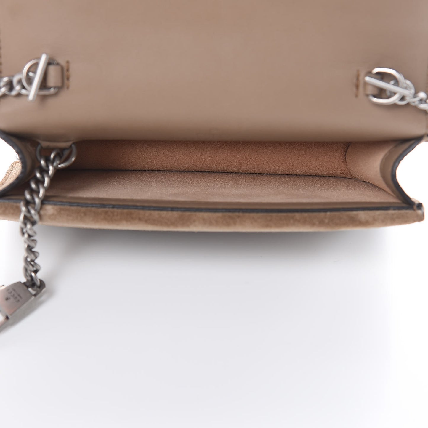 GG Supreme Monogram Super Mini Dionysus Shoulder Bag Taupe