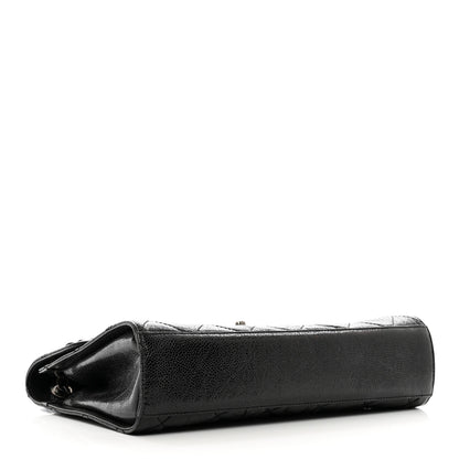 Chanel Crumpled Grained Calfskin Medium CC Crave Flap Black 4 of 11